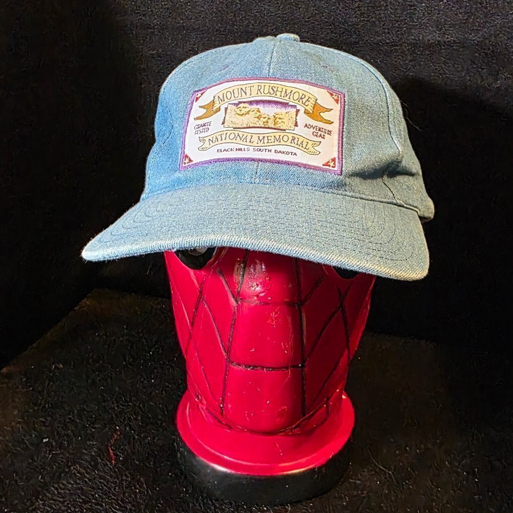 Blue Mount Rushmore Cap